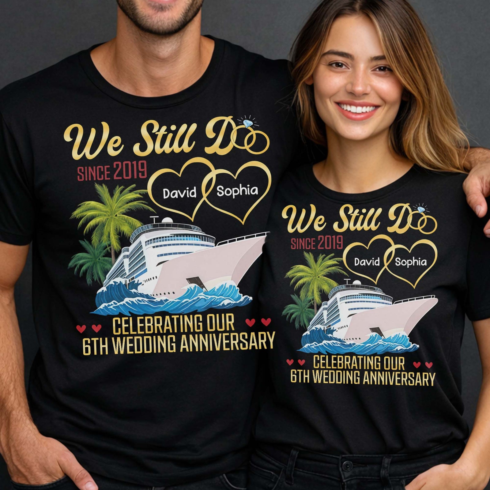 We Still Do Celebrating Our 6th Wedding Anniversary, Custom T-shirt, Gift for Spouses