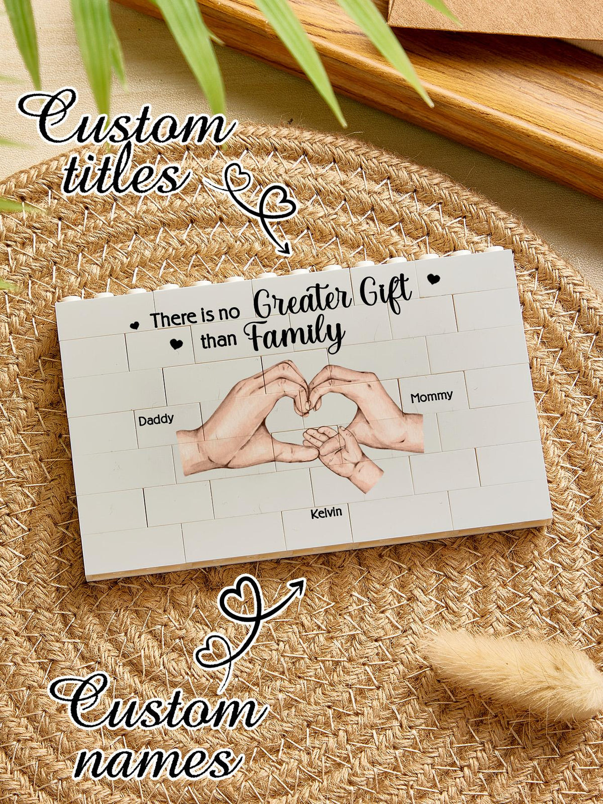 This Is Us Personalized Building Brick Family Puzzle Building Brick Blocks Gift for Mother Gift For Father