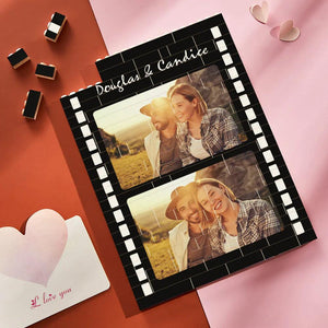 Custom Building Block Puzzle Vertical Building Photo Brick Film Style Valentine Gift For Couple Gift For Girlfriend Boyfriend Gift for Wife Husband