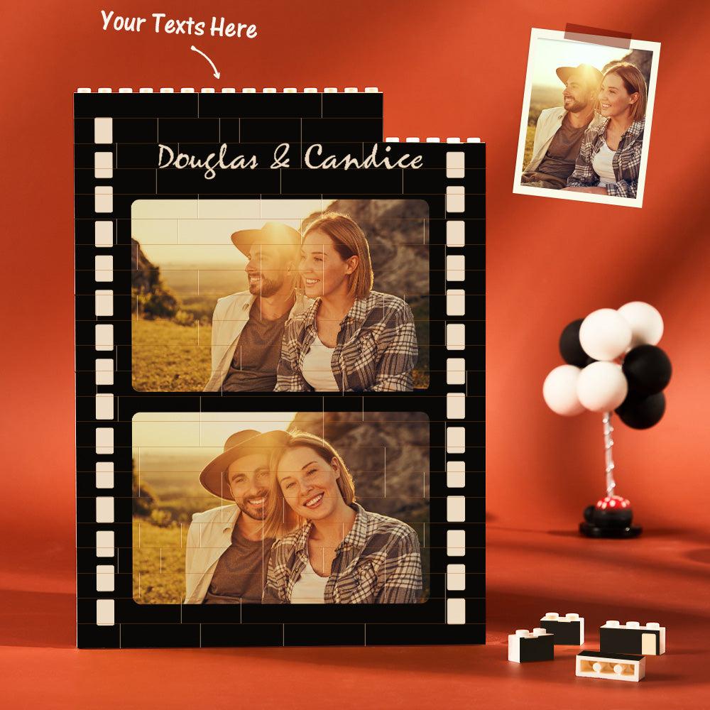 Custom Building Block Puzzle Vertical Building Photo Brick Film Style Valentine Gift For Couple Gift For Girlfriend Boyfriend Gift for Wife Husband