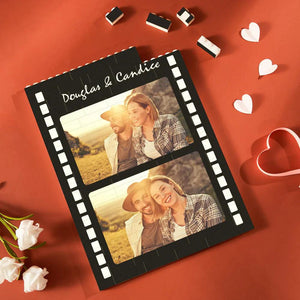 Custom Building Block Puzzle Vertical Building Photo Brick Film Style Valentine Gift For Couple Gift For Girlfriend Boyfriend Gift for Wife Husband