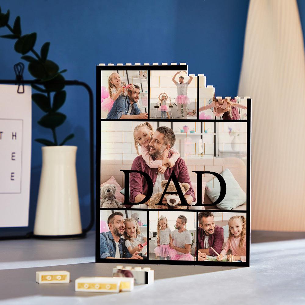 Custom Building Block Puzzle Vertical Building Photo Brick for Dad Happy Father's Day Gift For Him Gift For Father