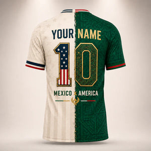 Personalized World Cup Soccer Jersey Custom Name & Number World Cup 2026 Split Pride Football Gift for Men