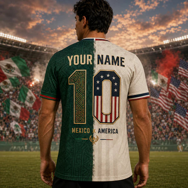 Personalized World Cup Soccer Jersey Custom Name & Number World Cup 2026 Split Pride Football Gift for Men