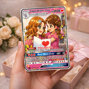 Personalized Mother s Day PKM Card, Custom PKM Photo Cards, Gifts for Gamer Mom, Mother s Day Gift, Custom PKM Trainer Card