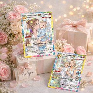 Personalized Mother s Day PKM Card , Custom PKM Photo Cards, Mother s Day Gift, Gifts for Gamer Mom, Custom Pokemom Trainer Card