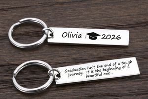 Graduation Gift for Her, Graduation Gift for Him, Class of 2026 Keychains, Bulk Graduation Gift for 2026, Personalized Graduation Keychain
