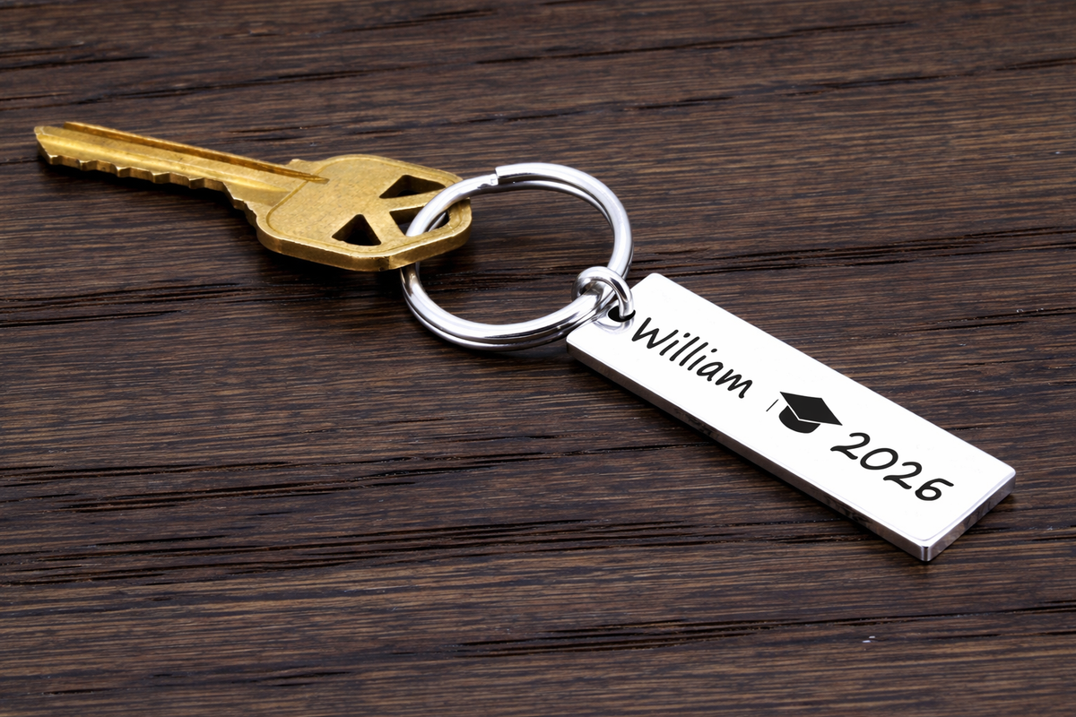 Graduation Gift for Her, Graduation Gift for Him, Class of 2026 Keychains, Bulk Graduation Gift for 2026, Personalized Graduation Keychain