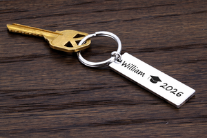 Graduation Gift for Her, Graduation Gift for Him, Class of 2026 Keychains, Bulk Graduation Gift for 2026, Personalized Graduation Keychain
