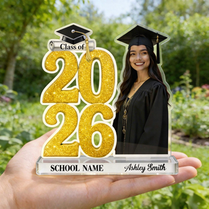 Custom Graduation Acrylic Plaque Class of 2026 Photo Gift Personalized Grad Keepsake