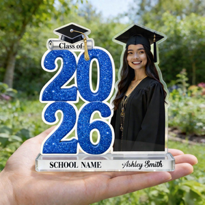 Custom Graduation Acrylic Plaque Class of 2026 Photo Gift Personalized Grad Keepsake