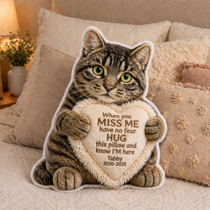 Custom Dog Cat Photo Memorial Pillow, Personalized Sympathy Keepsake, Remembrance Cushion, Bereavement Hug Gift