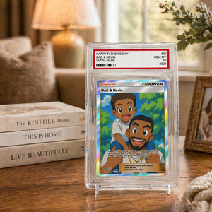 Custom Father's Day Card , Custom Mother's Day Card, Gift For Dad, Trainer Card, Father's Day Gift, Mother's Day Gift, Custom Pokemon Card