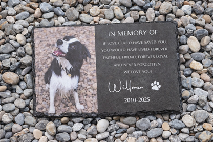 Personalized Pet Memorial,Custom Pet Memorial Stone,Pet Grave Marker With Photo,Pet Grave Stone,Pet Memorial Gift,Dog Sympathy Gift