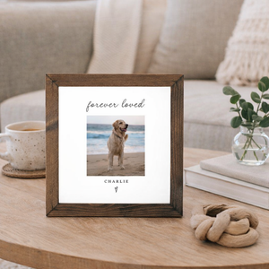 Dog Memorial Wood Frame Custom Dog Cat Pet Grief Gift Personalized Pet Loss Photo Frames Sympathy Bereavement Gifts In Loving Memory Picture