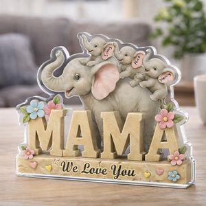 Custom Acrylic Plaque - Personalized Mother's Day Gifts For Mom, Grandma - Love You A Ton, Mama