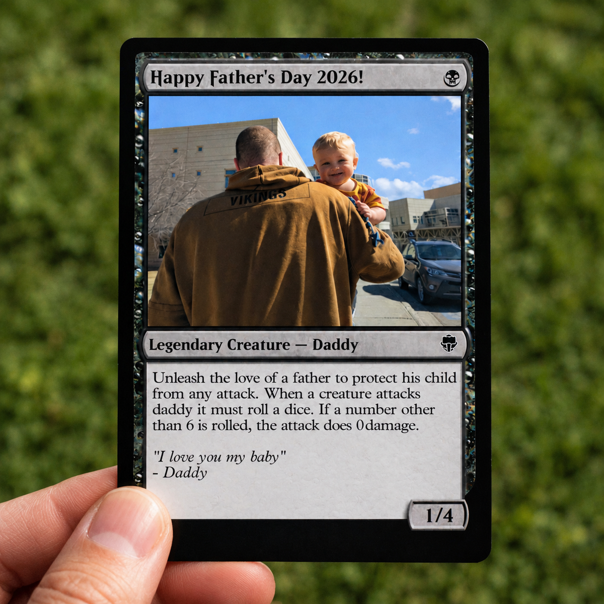 Custom Fathers Day Magic Card, Custom Text, Color, Photo, Dad Birthday, Husband, Dad Gift Ideas