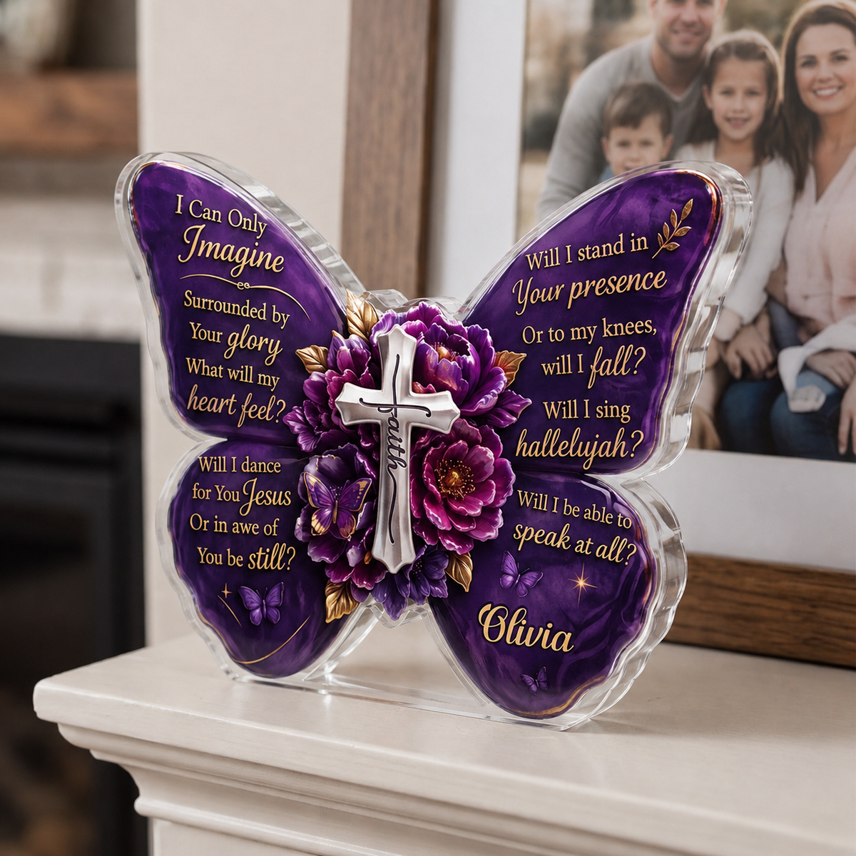 I Can Only Imagine Butterfly | Personalized Custom Shaped Acrylic Plaque