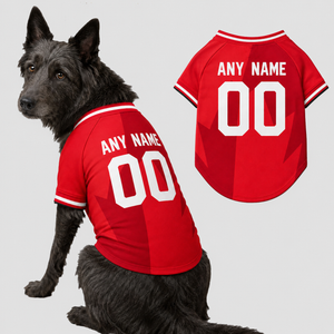 Canada Dog Tshirt 2026 World Cup Pet Clothes Jersey Style Custom Name and Number Pet Clothes Gifts