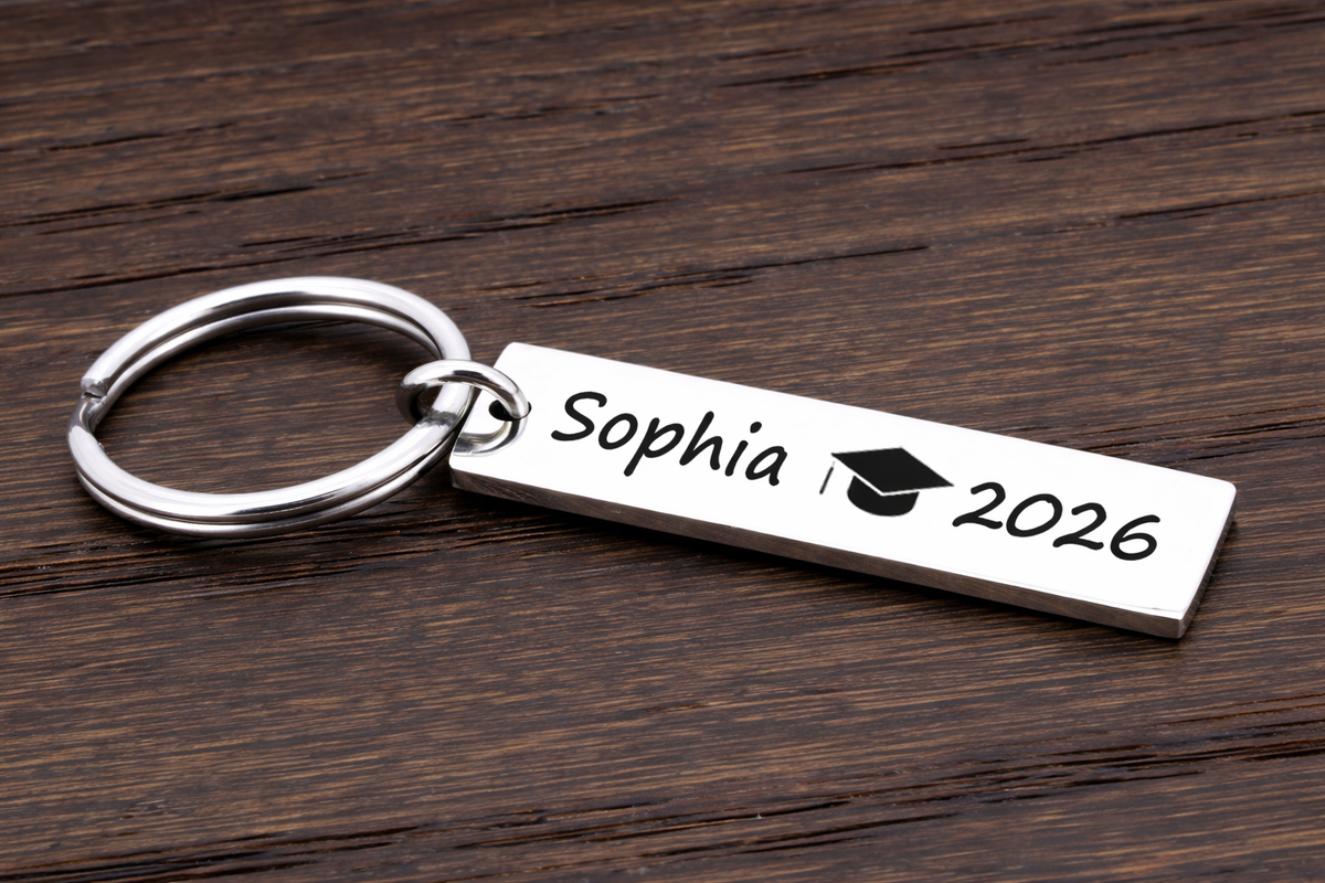 Graduation Gift for Her, Graduation Gift for Him, Class of 2026 Keychains, Bulk Graduation Gift for 2026, Personalized Graduation Keychain