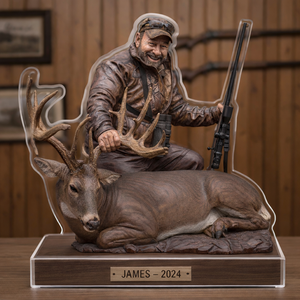 Lifetime in the Woods Hunting Lovers Gift Personalized Photo Acrylic Plaque