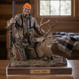 Lifetime in the Woods Hunting Lovers Gift Personalized Photo Acrylic Plaque