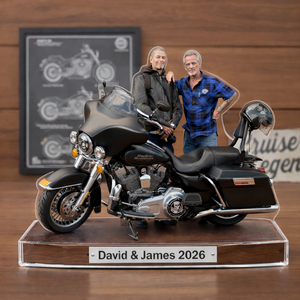 A Life on the Open Road Personalized Motorcycle Acrylic Plaque
