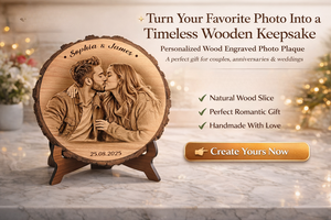 Personalized Photo on Wood | Custom wooden photo Art Large |Burned Wood Picture| Wedding, Anniversary, Valentine s, Couple Gift