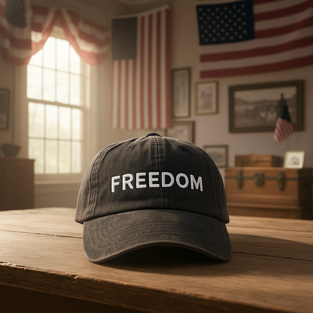 Charlie Kirk Freedom Embroidered Hat: Charlie Kirk Assasins Cap, Justice For Charlie Kirk Political Dad Hat ChatGPT_Image_Sep_17_2025_03_43_23_PM.png