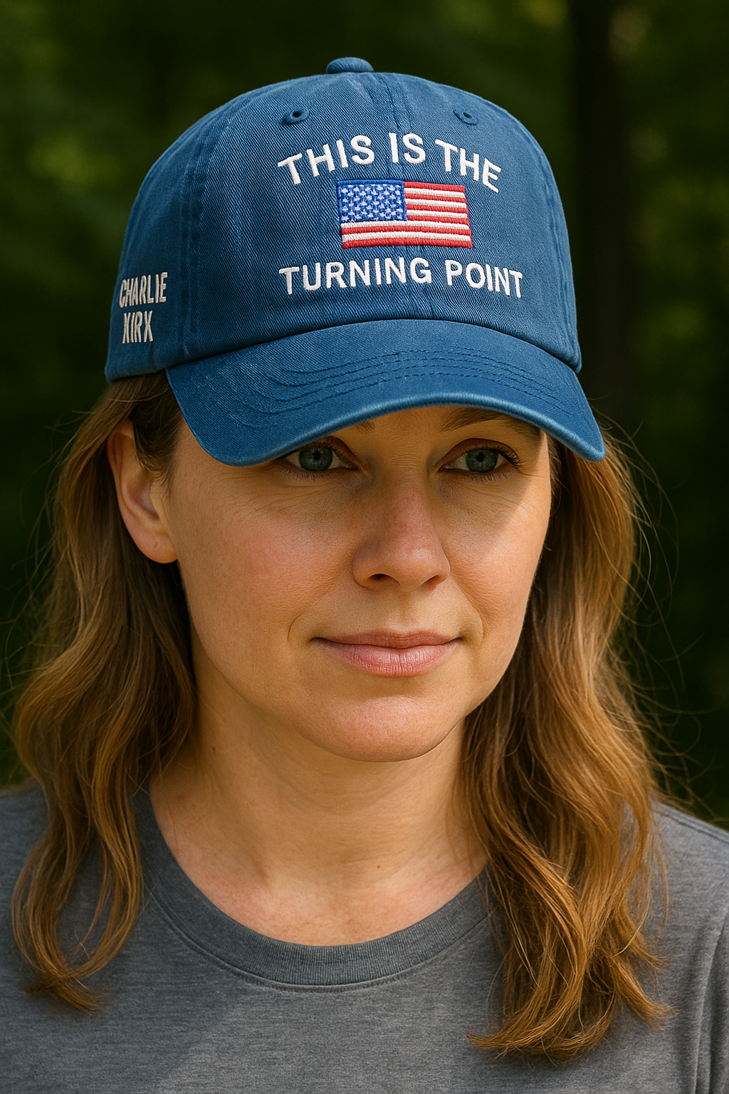 Charlie Kirk Hat This Is The Turning Point Quote Embroidered Hat, Patriotic Hat, Political Statement Hat, Activist Hat, Pray for Charlie