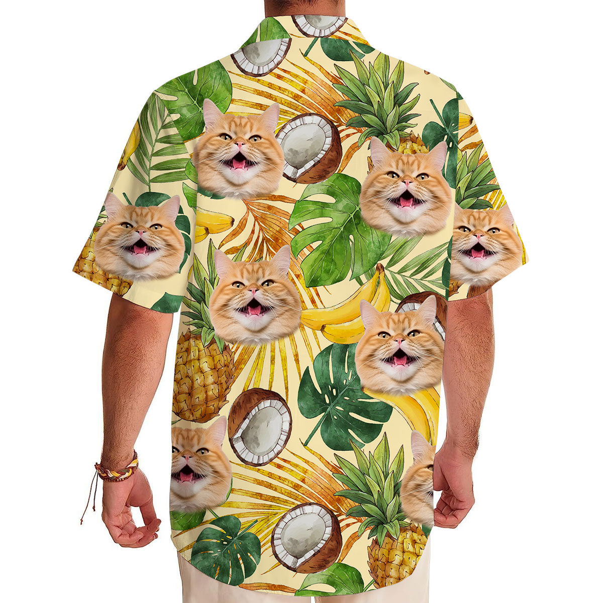 Coconut Bud Shirt - Personalized Custom Cat Photo Hawaiian Shirt