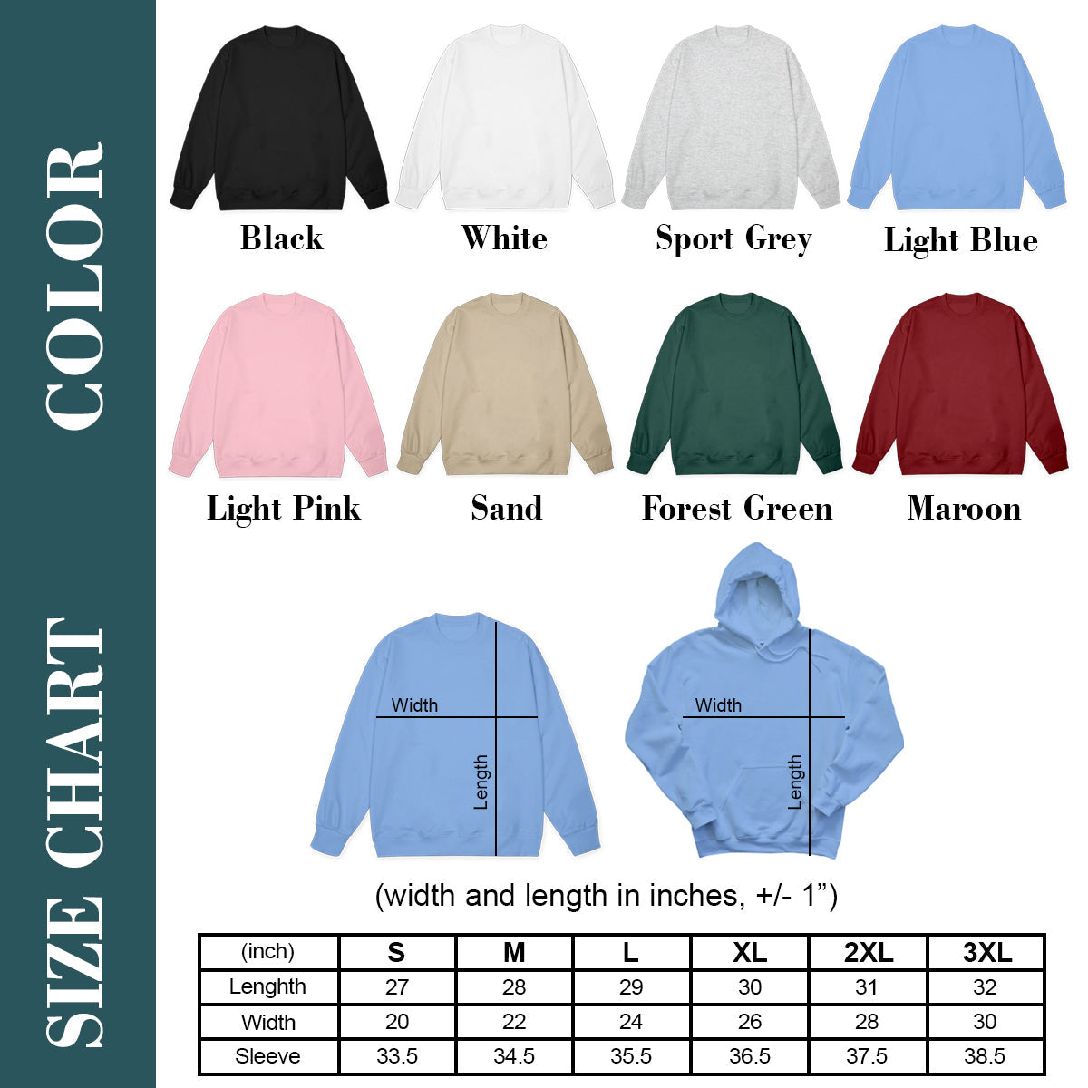 Personalized Nurse Embroidered Sweatshirt: Glitter Stethoscope Sleeve Color_Chart_3_updated_0a5efb46-baf9-42fd-a0ff-b2e25255fa82.jpg