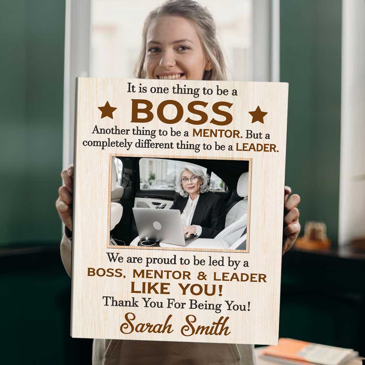 Custom Boss Gift for Boss s Day, Unique Birthday Gift for Boss, Custom Retirement Gift For Boss, Canvas For Women