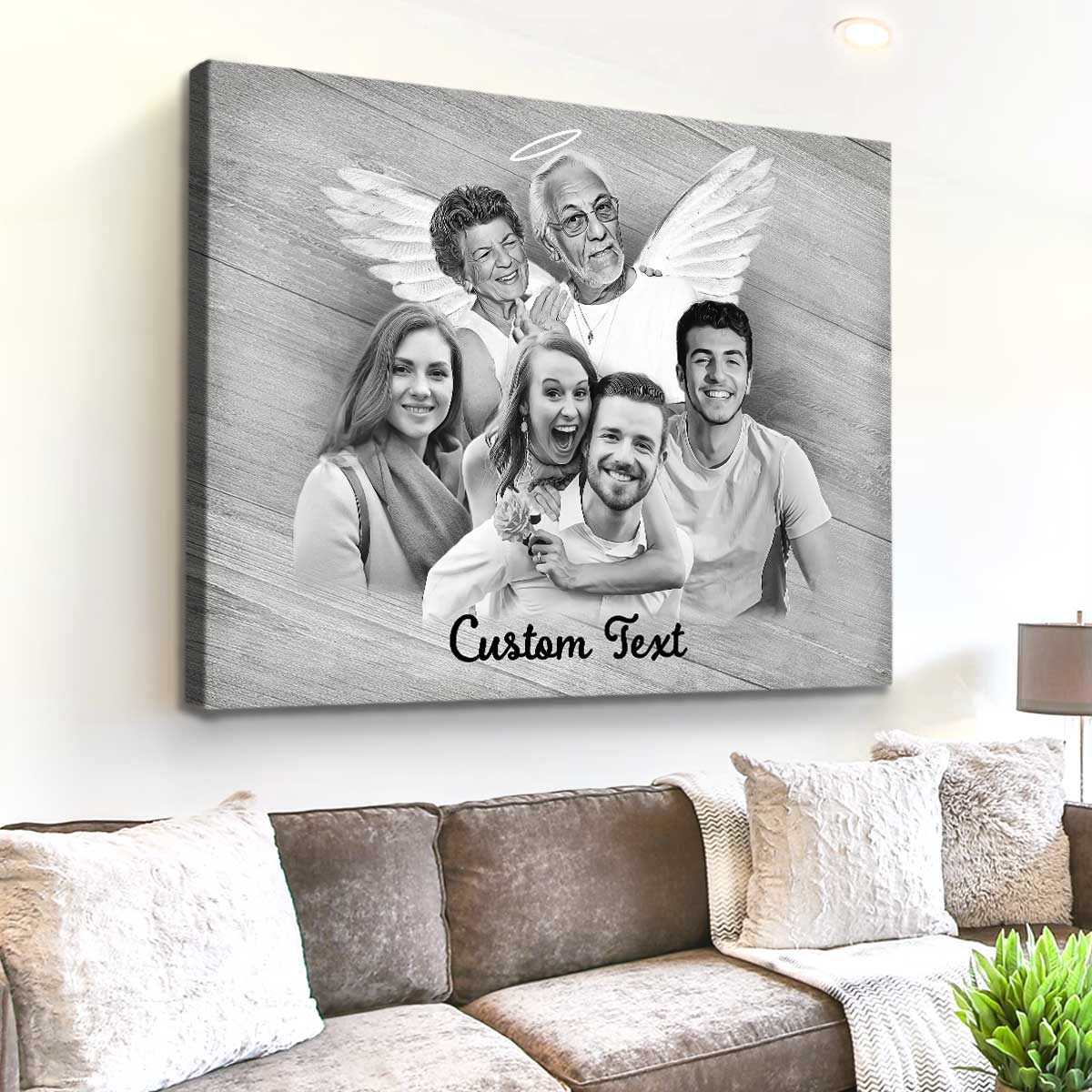 Add Deceased Loved One to Photo, Add Passed Away Person to Picture, Custom Family Portrait From Photo, Combine Photos, Custom Memorial Gift
