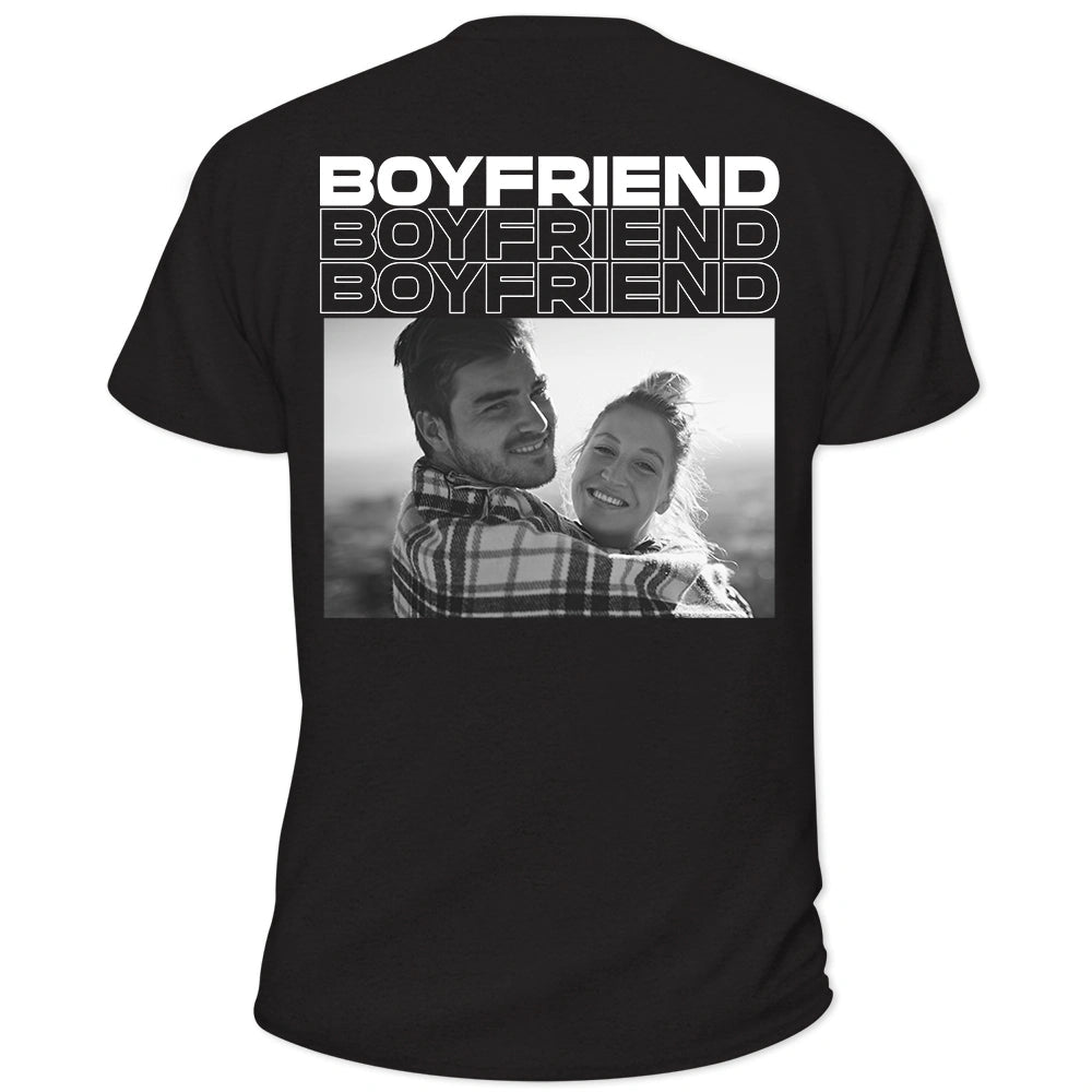 Custom Photo B&W Couple Only You - Personalized T Shirt