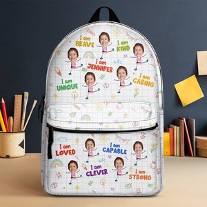 Custom Photo Bloom Notes For Kids - Personalized Backpack