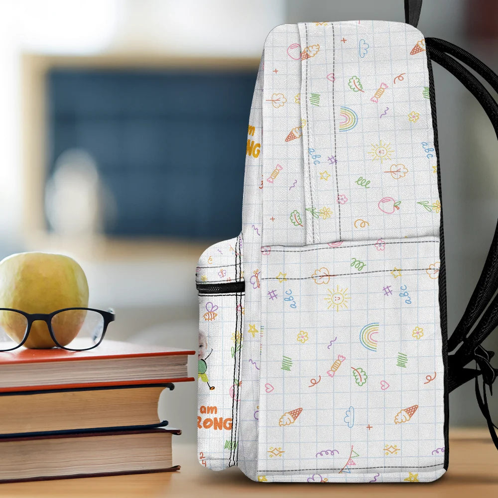 Custom Photo Bloom Notes For Kids - Personalized Backpack
