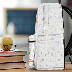 Custom Photo Bloom Notes For Kids - Personalized Backpack