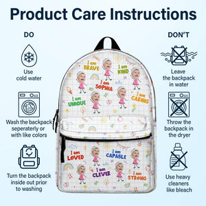 Custom Photo Bloom Notes For Kids - Personalized Backpack