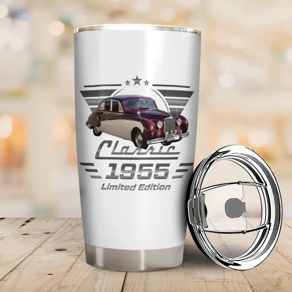 Custom Photo Classic Car Limited Edition - Personalized Tumbler