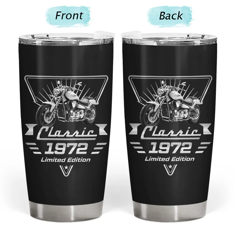 Custom Photo Classic Car Limited Edition - Personalized Tumbler