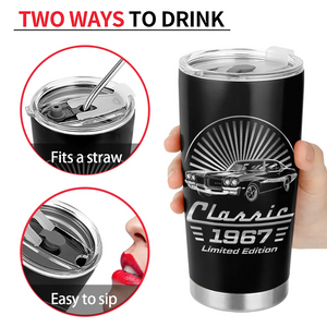 Custom Photo Classic Car Limited Edition - Personalized Tumbler