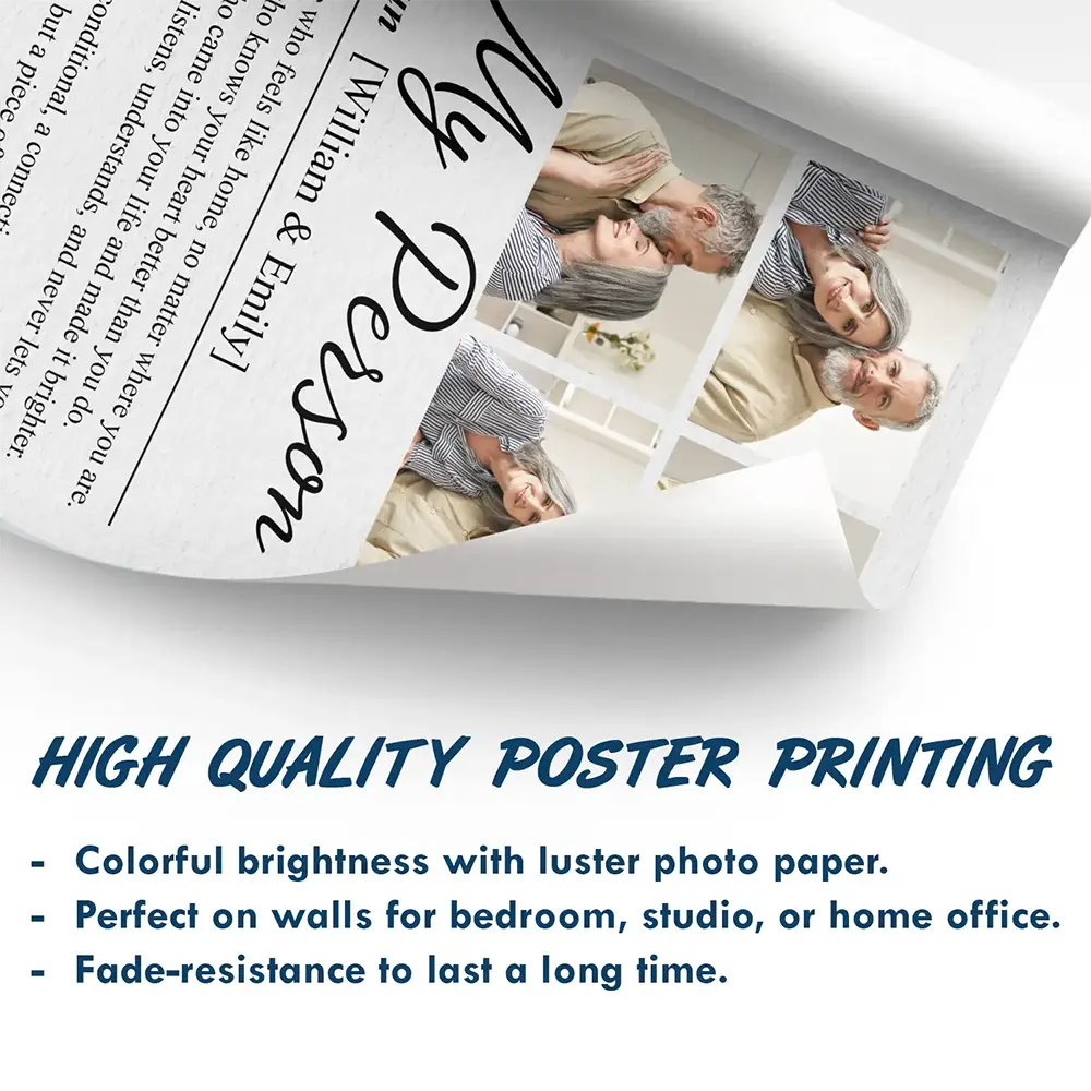 Custom Photo Couple My Person - Personalized Poster