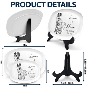 Custom Photo Couples Wedding Engaged Bachelor Party - Personalized Plate