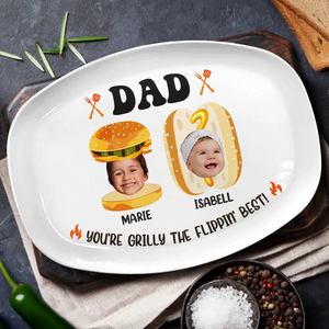 Custom Photo Dad You Are Grilly - Personalized Plate
