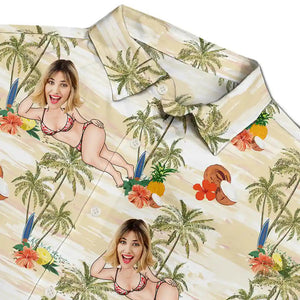 Custom Photo Tropical Sexy Pose - Personalized Hawaiian Shirt