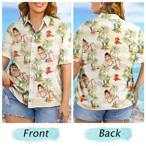 Custom Photo Tropical Sexy Pose - Personalized Hawaiian Shirt