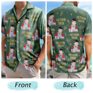 Custom Photo Vintage Senior Family - Personalized Hawaiian Shirt