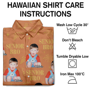 Custom Photo Vintage Senior Family - Personalized Hawaiian Shirt