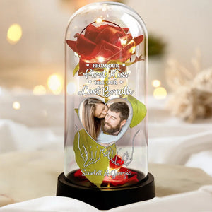 Custom Photo You & Me We Got This - Personalized Everlasting Rose Dome Lamp